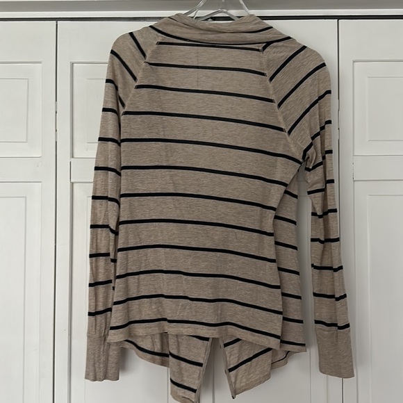 Crisscrossed front striped cardigan from Anthropologie - Picture 2 of 2
